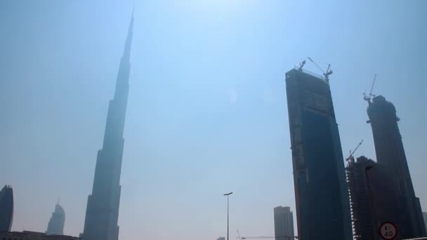 Skyscapers em Dubai — Vídeo de Stock