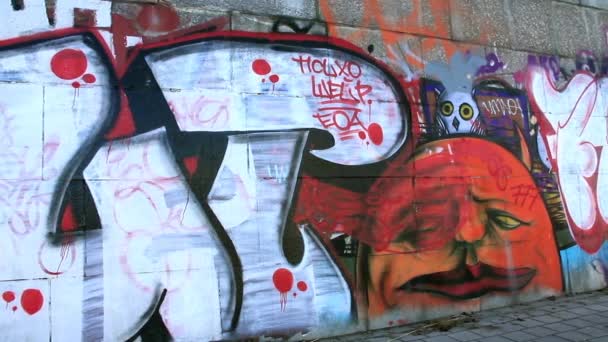 Graffiti — Stockvideo