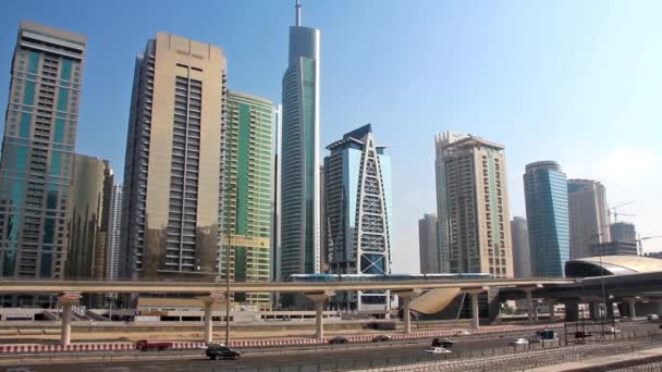 Dubai stad — Stockvideo