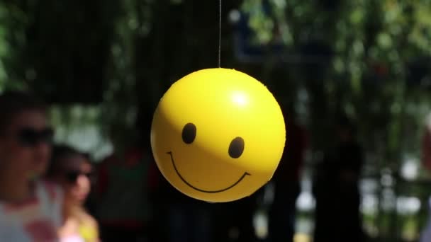 Yellow ball with smile