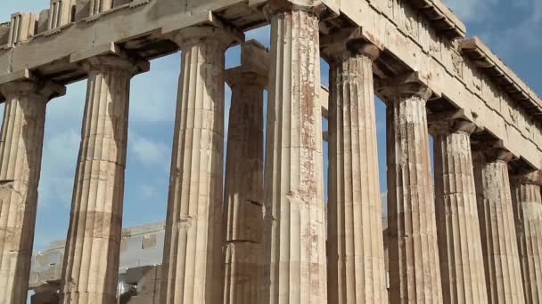 Parthenon, Griechenland — Stockvideo