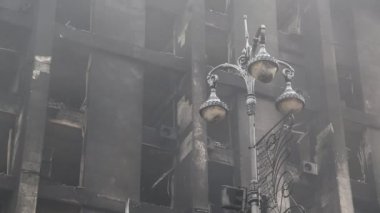 Kiev, Ukrayna Ticaret Birliği'nin bina yandı
