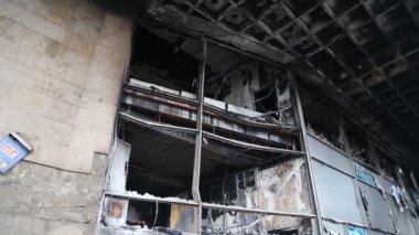 Kiev, Ukrayna Ticaret Birliği'nin bina yandı