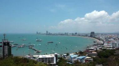 Panorama görünümünü deniz manzarası, defne, pattaya Tayland