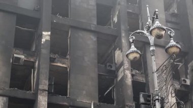 Kiev, Ukrayna Ticaret Birliği'nin bina yandı