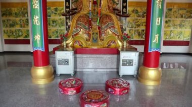 iç altın buddha heykeli Pattaya, Tayland Budist tapınağı