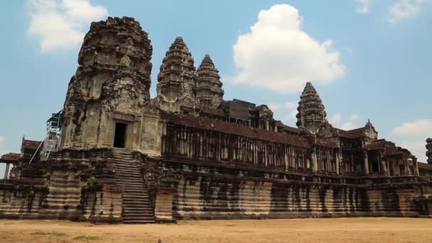 Angkor wat tempel, siem oogsten, cambodia — Stockvideo
