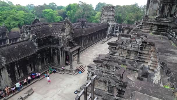 Angkor Wat temple in Cambodia — Stock Video