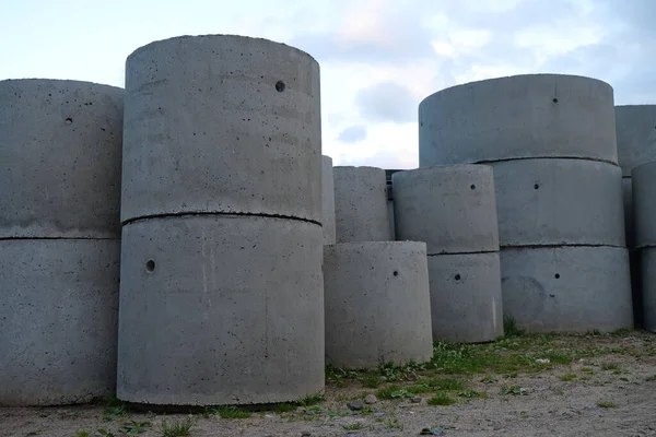 Produits Béton Dans Les Supermarchés Extérieurs Construction — Photo