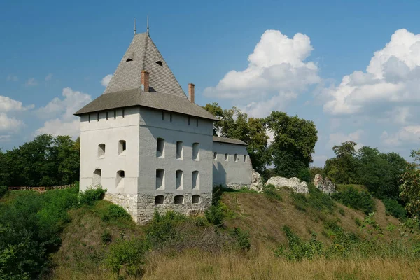 Castelo Século Xiv Cidade Halych Rio Dniester Oeste Ucrânia Restos — Fotografia de Stock