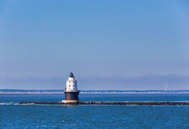 Harbor of Refuge Light Lighthouse in Delaware Bay at Cape Henlop clipart