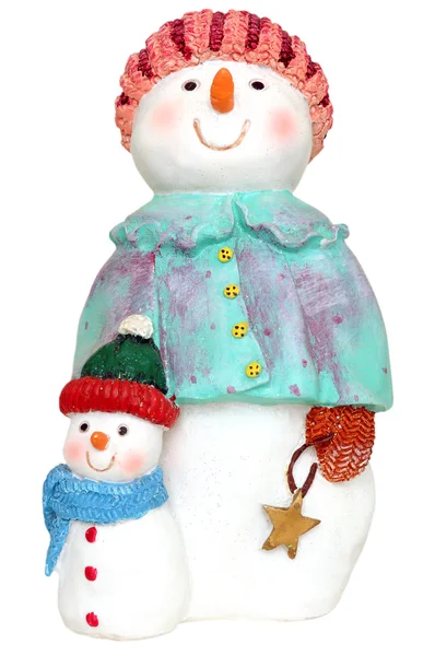 Snowman woman — Stock Photo, Image