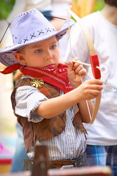 Pequeno cowboy. — Fotografia de Stock