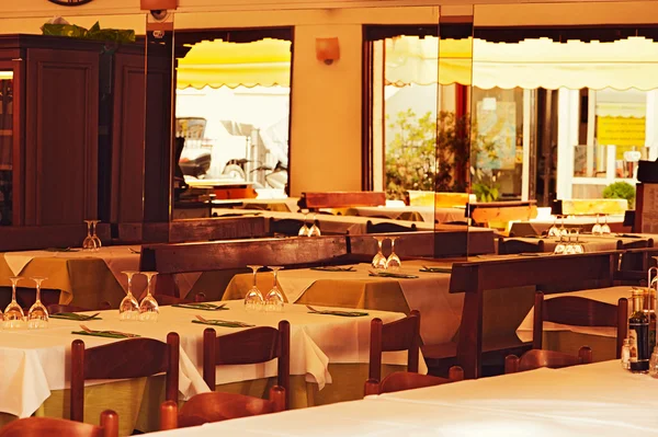Az olasz étterem Interior Stock Kép