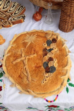 lezzetli ev yapımı Noel ekmek