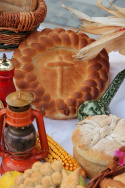 lezzetli ev yapımı Noel ekmek