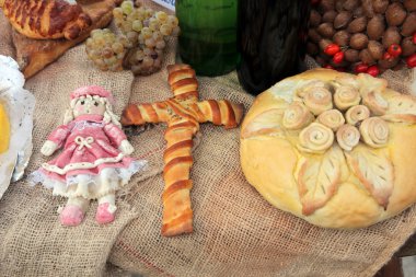 lezzetli ev yapımı Noel ekmek