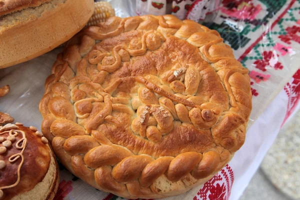 Leckeres hausgemachtes Weihnachtsbrot — Stockfoto