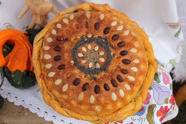 Delicious homemade Christmas bread — Stock Photo, Image