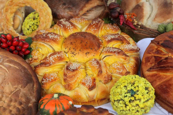 Delicious homemade Christmas bread — Stock Photo, Image