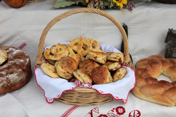 Fresh bread rolls — Stock Photo, Image