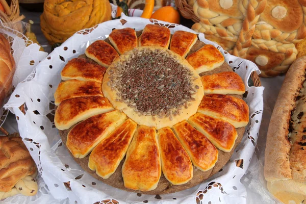 Delicious homemade Christmas bread — Stock Photo, Image