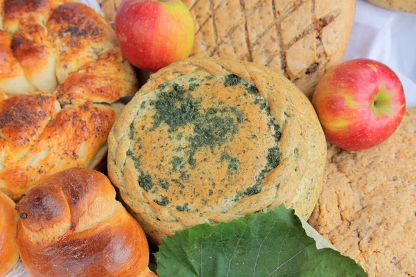 Delicious homemade Christmas bread — Stock Photo, Image