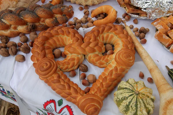 Lezzetli ev yapımı Noel ekmek — Stok fotoğraf