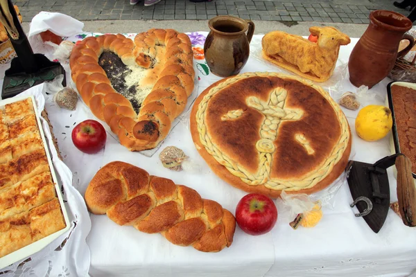 Delicious homemade Christmas bread — Stock Photo, Image