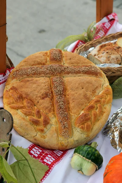 Delicious homemade Christmas bread — Stock Photo, Image