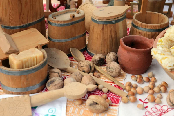 Equipo de cocina de madera — Foto de Stock