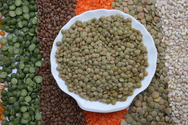 Green Lentils — Stock Photo, Image