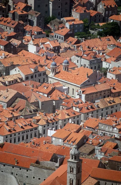 Telhados vermelhos de Dubrovnik — Fotografia de Stock