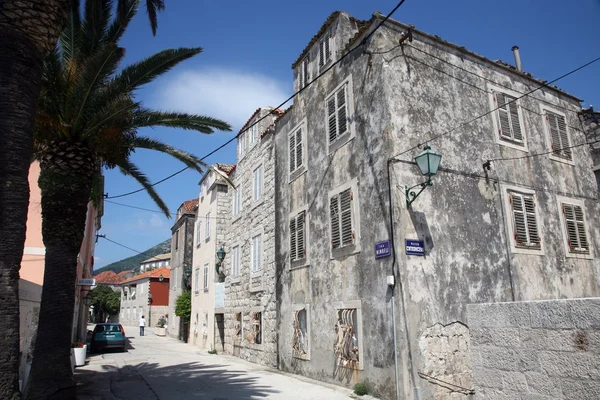 Casa histórica velha em Orebic, Croácia — Fotografia de Stock