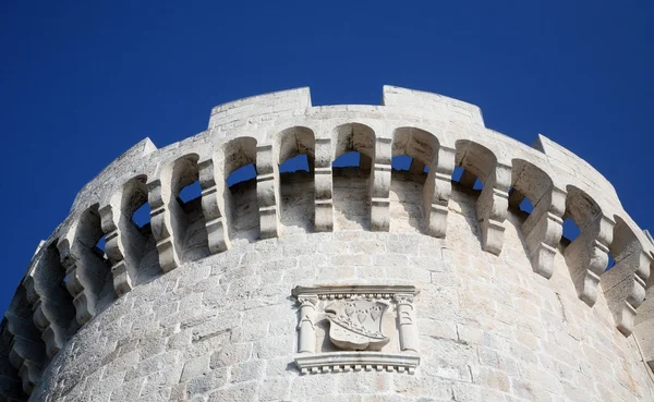 Kamienny fort w korcula, Chorwacja — Zdjęcie stockowe