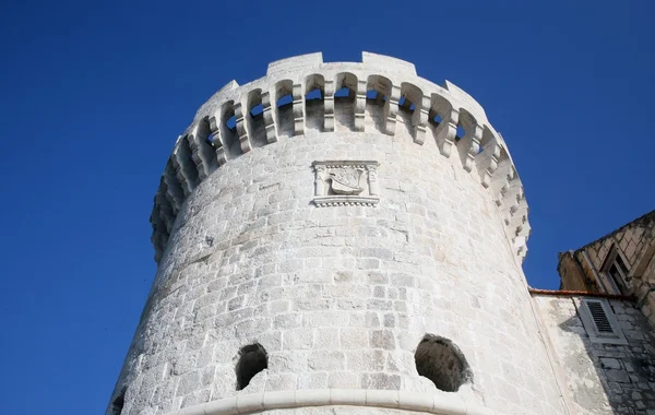 Sten fort i korcula, Kroatien — Stockfoto