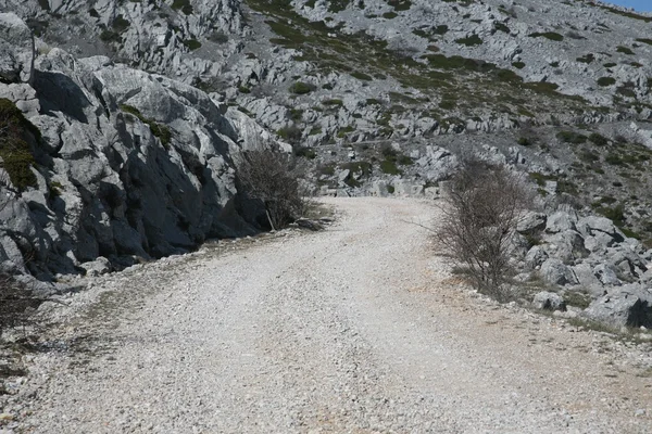 Cesta na hory velebit - Chorvatsko — Stock fotografie