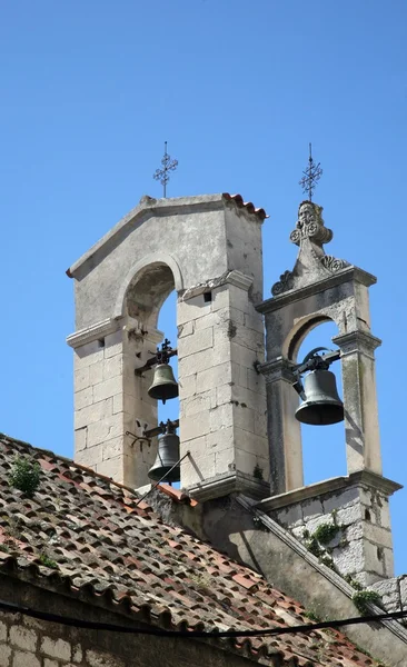 Bell tower in the Sibenik, Croatia Royalty Free Stock Photos