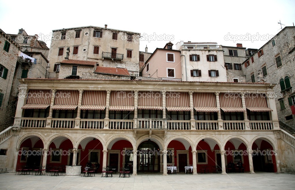 The loggia and palace in Sibenik, Croatia