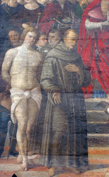 Svatý sebastian a svatý František z assisi — Stock fotografie