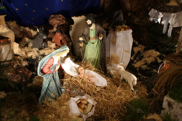 Julkrubba, cana-kyrkan av mirakel — Stockfoto