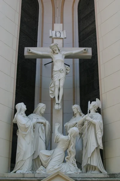 Иисус на кресте — стоковое фото
