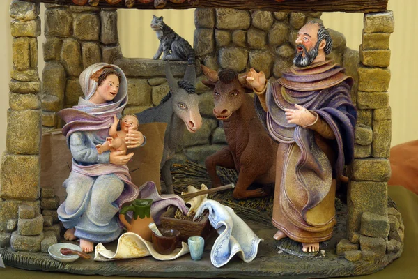 Scena Nașterii Domnului — Fotografie, imagine de stoc