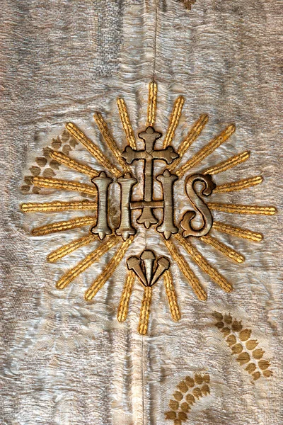 Golden embroidered church vestments — Stock Photo, Image