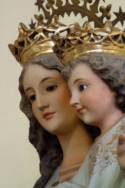 Kutsal bakire Meryem ile bebek İsa