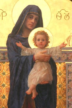 Kutsal bakire Meryem ile bebek İsa