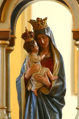 Kutsal bakire Meryem ile bebek İsa