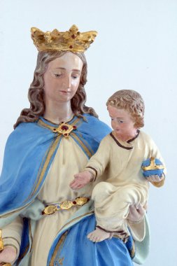 Kutsal bakire Meryem ile bebek İsa