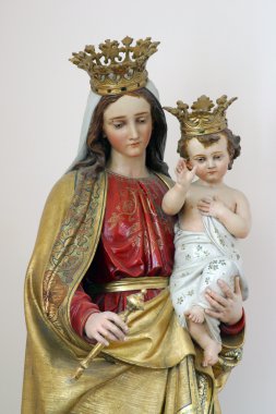 Kutsal bakire Meryem ile bebek İsa