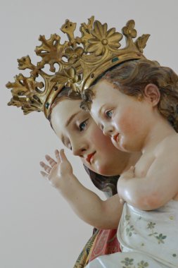 Kutsal bakire Meryem ile bebek İsa